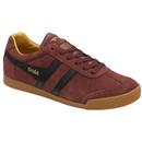 Gola Classics Harrier Suede Trainers in Red Ochre and Black CMA192RD