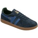Gola Classics Men's Hurricane Suede Trainers in Navy and Sapphire CMB046EH Main Photo