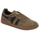 Gola Classics Hurricane Suede Retro Trainers in Tobacco and Black CMB046BW