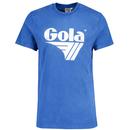 Gola Classics Vintage Logo Print Washed T-shirt in Blue