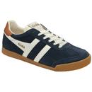 Gola Classics Men's Elan Suede Trainers in Navy and Off White CMB538EH