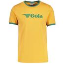 Gola Classics Retro 70s Logo Ringer T-shirt in Gold