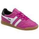 Gola Classics Women's Stadium Trainers in Shocking Pink, White and Black CLB410KW