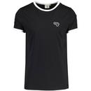 Gola Classics Retro 90s Taped Ringer T-shirt in Black 