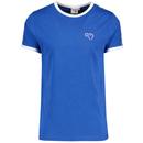 Gola Classics Retro 90s Taped Sleeve Ringer T-shirt in Blue