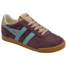 Gola Classics Women's Elan Suede Retro Trainers in Windsor Wine Main Photo