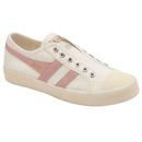 Gola Classics Women's Coaster Slip On Trainers in Off White/Chalk Pink CLB173AK