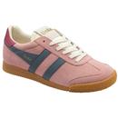 Gola Classics Women's Elan Retro Suede Trainers in Coral Pink CLB538UL