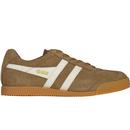 gola mens harrier suede trainers tobacco off white