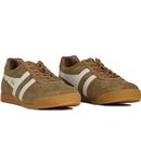 GOLA Harrier Suede Mens Retro Trainers in Tobacco