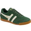 gola mens harrier suede trainers evergreen off white