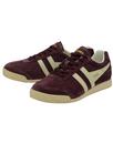 GOLA Harrier Womens Retro 70s Suede Trainers WINE