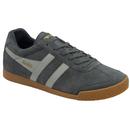 Gola Men's Harrier Suede Retro Trainers in Storm Grey/Light Grey/Navy CMA192GG