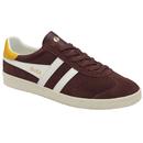 Gola Men's Medallist Trainers in Burgundy and Sun CMB740DR