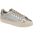 gola womens orchid II snake detail trainers silver