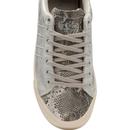 Orchid II GOLA Women's Retro Trainers SILVER/SNAKE