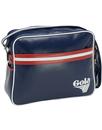 Redford GOLA 70s Retro Stripe Shoulder Bag in Navy