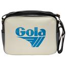 Gola Redford Retro 70s Northern Soul Shoulder Bag in Off White/Blue