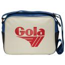 Gola Redford Retro 70s Northern Soul Shoulder Bag in Off White/Red
