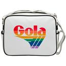 Gola Redford Spectrum Retro 70s Shoulder Bag in White