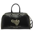 Gola Classics Reynolds 70s Retro Holdall Bag in Black/Gold CUB952BY