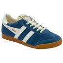 Gola Women's Elan Suede Trainers in Marine Blue and White CLB538EW