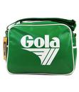 GOLA Redford Retro 70s Sports Shoulder Bag GRN/WHT