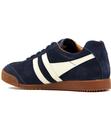 GOLA Harrier Womens Retro 70s Suede Trainers NAVY