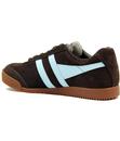 GOLA Harrier Womens Retro 70s Suede Trainers BROWN