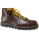 Grafters Men's Mod Monkey Boots in Wine Leather