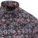 GUIDE LONDON Mod Floral Paisley Print Sateen Shirt