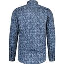 Guide London Shades Of Blue Abstract Print Shirt