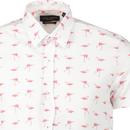 GUIDE LONDON Retro 70s Pique Flamingo Shirt (W)