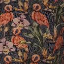 GUIDE LONDON Retro Pin Dot Floral Flamingo Shirt
