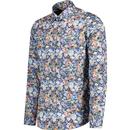 Guide London Retro Multi Floral Long Sleeve Shirt 
