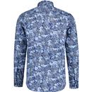 Guide London Retro 60s Feather Paisley L/S Shirt