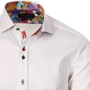 GUIDE LONDON Mod Multi Colour Button Smart Shirt