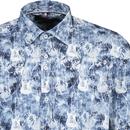 Guide London Retro Blues Guitar Print L/S Shirt