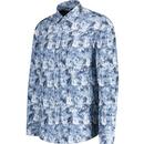 Guide London Retro Blues Guitar Print L/S Shirt