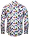Psychedelic Butterfly GUIDE LONDON Mod Shirt 
