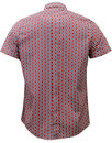 GUIDE LONDON Retro Sixties Psychedelic Geo Shirt