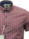 GUIDE LONDON Retro Sixties Psychedelic Geo Shirt