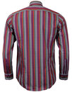 GUIDE LONDON Retro 60s Mod Polka Dot Swirl Shirt