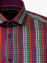 GUIDE LONDON Retro 60s Mod Polka Dot Swirl Shirt