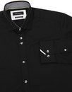 GUIDE LONDON 1960s Mod Stitch Collar Smart Shirt B
