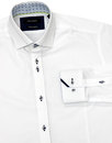 GUIDE LONDON 1960s Mod Stitch Collar Smart Shirt W