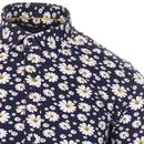 GUIDE LONDON 1960s Mod Daisy Floral Print Shirt