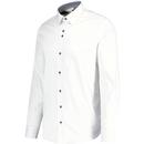 Guide London Mod Point Collar White L/S Shirt
