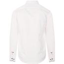GUIDE LONDON Mod Spread Collar Smart Shirt (White)