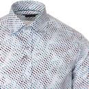 GUIDE LONDON Smudgy Polka Dot 60s Mod Shirt